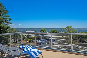 The Rooftop Terrace Deck at Nelson Towers Motel & Apartments